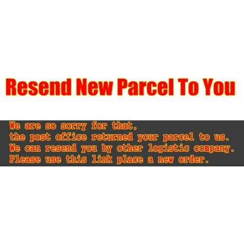Resend the New Parcel to you. Please use this link make a new order