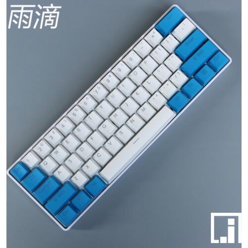 61 PBT keycap for mechanical keyboard backlit blue gray red alert LED lighting translucent keycap cherry mx 87 104 poker