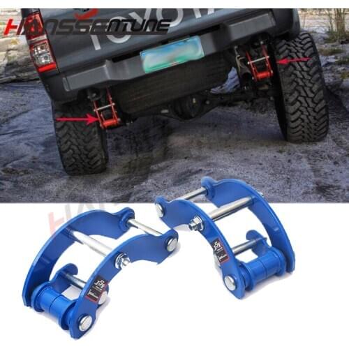 HANSSENTUNE 4x4 Suspension Spring Rear lift up 2" Double G-Shackle for Hilux SR166 LN166 SR5