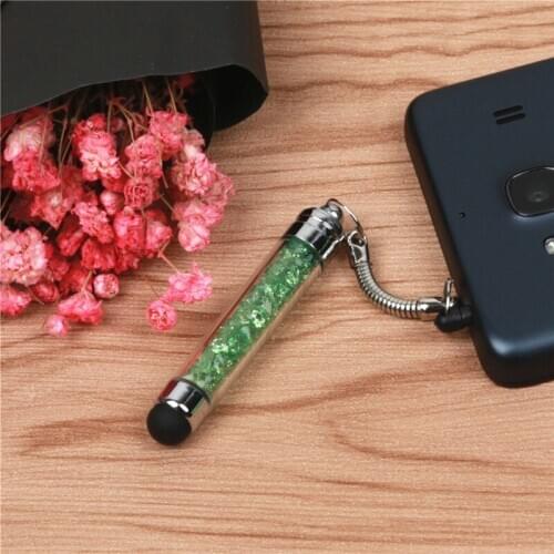 Colorful 3.5mm Earphone Jack Dust Plug 2 in 1 Cute Stylus Touch Pen For iphone5 6 6s PC Latop Dustproof Plug