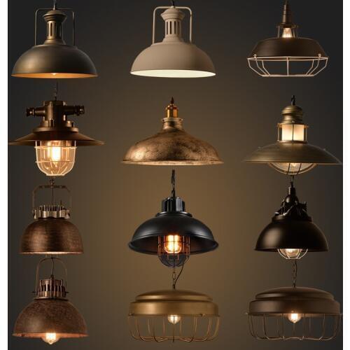 Industrial Style Retro Pendant Lights Vintage Pendant Lamp Hanging Lamp with E27 Led Bulb Dormitorio Dinning Room Kitchen Bar