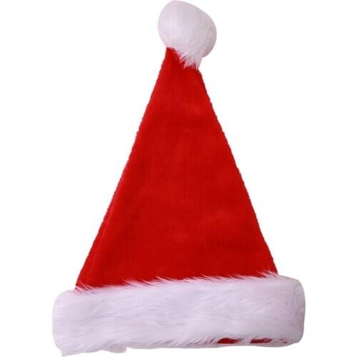 12 Pcs Christmas Cap Santa Hat For Both Adults And Children Christmas New Year Festive Holiday Party Supplies Wholesale X2