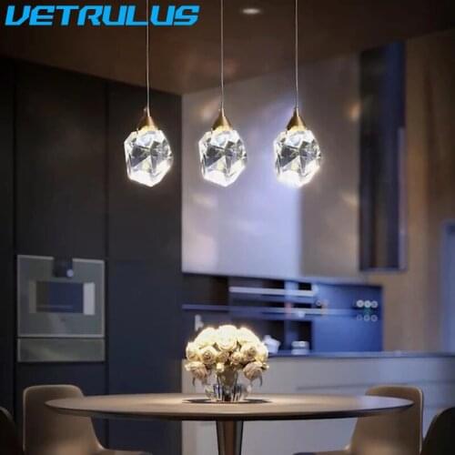 Crystal Pendant Lights Nordic Design Ceiling Chandelier Living Room Decoration Hanging Light Fixture Ceiling Lamp For Home Bars