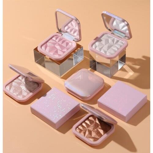 Custom Label Super Pigment Pressed Powder Highlighter Shimmer Glow Contour Shadow 3D Face Makeup Highlight Vegan Private Logo