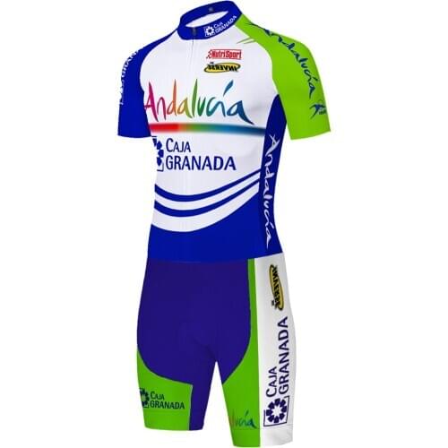 Andalucia cycling skinsuit 2021 bicycle jumpsuit men triathlon suit 20D gel racing quick dry bicicletta uomo spandex body suirt