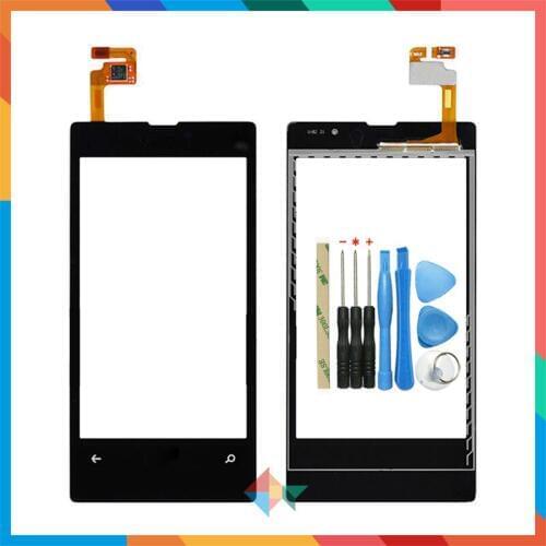High Quality 4.0" For Nokia Lumia 521 N521 Touch Screen Digitizer Front Glass Lens Sensor Panel + Tool