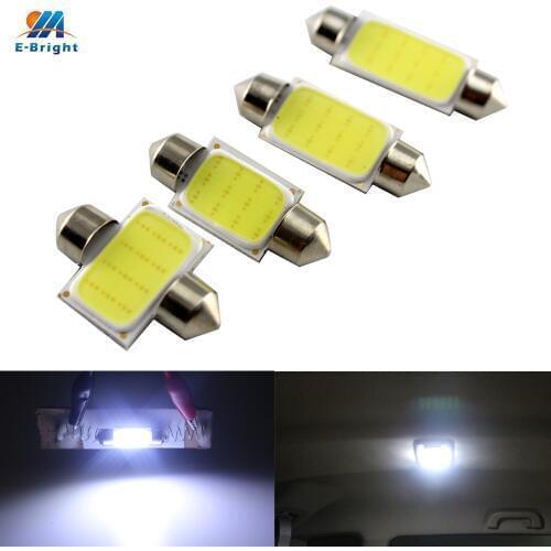 YM E-Bright 500Pieces/lot C5W Festoon COB 31MM / 36MM /39MM / 41MM 1.5W 12V Dome Lamps Indicator Car Light White Auto Bulbs
