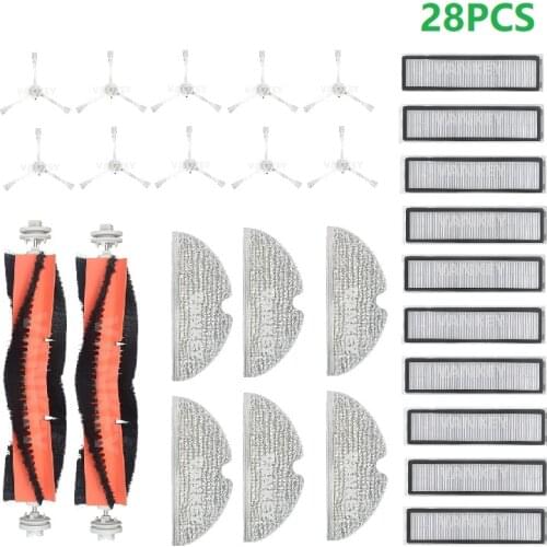 Replaceable Rolling Side Brush HEPA Filter Mops Cloth Cover Water Tank for Dreame D9 TROUVER Finder Vacuum Cleaner Spare Parts
