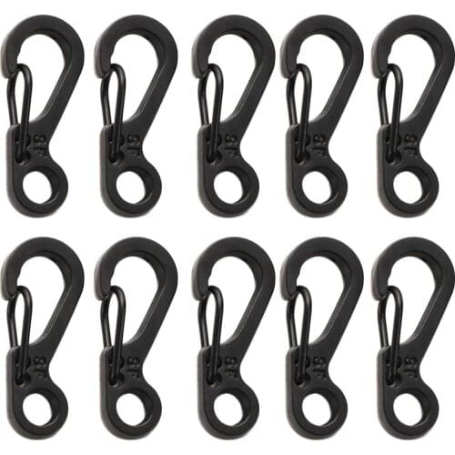 10Pcs/Lot Mini SF Spring Hanging Buckle Backpack Clasps Climbing Carabiners EDC Keychain Camping Paracord Tactical Survival Gear