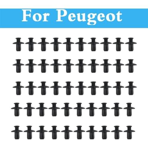 100Pcs 8MM Plastic Rivets Expansion Fastener for Bumper Fender car Clip For Peugeot 408 508 607 iOn RCZ 308 GTi 4007 4008 407
