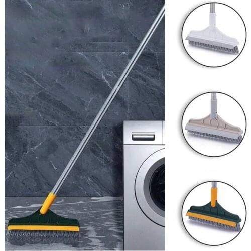 2IN1 Gap Cleaning Squeegee Brush Floor Cleaning Brush With Long Handle Brush Scrubber For Cleaning Floor Groove Cleaning Tool