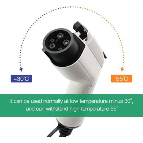 32A EV Charger Type 1 Plug Stecker Adapter EVSE SAE J1772 Convertor Female Electric Vehicle Car Charging Station