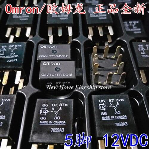 5pcs/lot New and original G8V-1C7T-R-DC12 5PIN 12V motor boat car