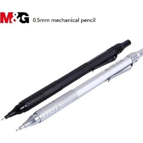 M&G 0.5mm Automatic Mechanical Pencil black/silver metal shell 1 piece