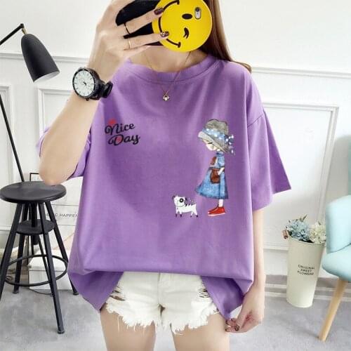 Big Size 8XL 150kg Women Cotton Tshirt Women TShirts Loose Summer Plus Size T Shirts Black Tops for Women Tees