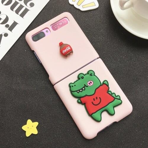 Case for ZFlip Samsung Galaxu Back Cover 5G Cute Little Frog and Crocodile Friend Case for 5G Galaxy Z Flip Girlfriend Gift