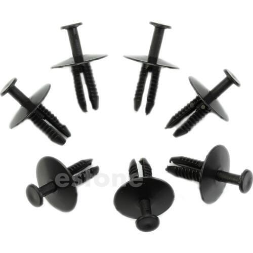 Hot 20pcs 6mm Push Plastic Rivet Pin Clip- Bumpers Trim Panel Fascia for bmw for car accessories