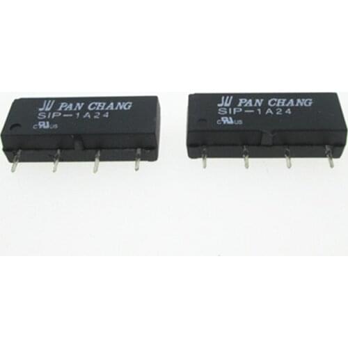 HOT NEW 24V reed relay SIP-1A24 SIP1A24 SIP-1A24V 1A 24V 24VDC DC24V 4PIN