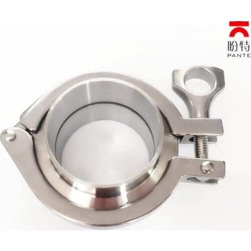 19mm-102mm sanitary triclamp ferrule set, 1 clamp+ 2 ferrule+ 1 silicon gasket, SS304