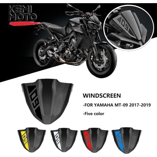 For Yamaha MT09 MT 09 Windscreen Motorcycle Accessories Small Windshield MT09 FZ09 2017 2018 2019