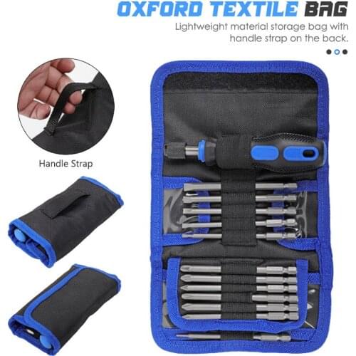 24 Pcs Screwdriver Set Hex Torx Phillips Slotted Extended Screw Driver Bits Handle Home Car Motorcycle Repair Kit Hand Tools