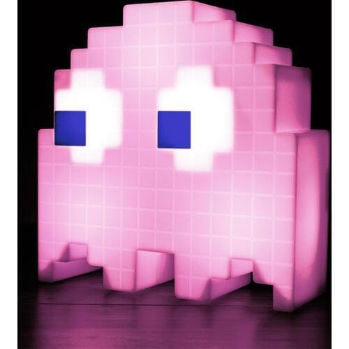 Pac Man Night Light USB Powered Color Changing Pixel Style LED Game Lamps Cartoon Kids Novelty Ghost Lamp Holiday Christmas Gift