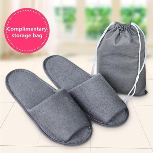 2021 New Simple Home Unisex Slippers Men Women Hotel Travel Spa Portable Folding House Disposable Home Guest Indoor Slippers