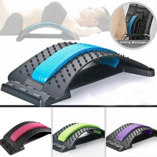 Back Support Stretcher Spinal Stretcher Relax Lumbar Back Trainer Posture Corrector Spine Stretcher Massager Relief Lumbar Pain