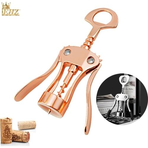 Wine Opener Wing Corkscrew Zinc Alloy Beer Bottle Opener Multifunctional Opener Used in Kitchen Restaurant Chateau and Bars
