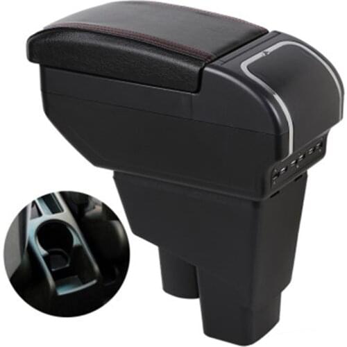 Arm Rest Rotatable For Honda Fit Jazz 2002-2007 Hatchback Center Centre Console Storage Box Armrest 2003 2004 2005 2006 2007