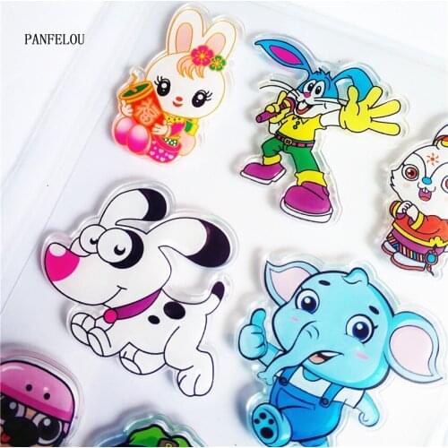 Happy Animal Transparent Silicone Rubber Clear Stamps Cartoon For Scrapbooking/DIY Easter Wedding Album