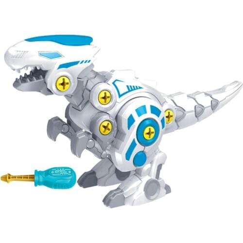 DIY Disassembly Assembly Dinosaur Toy Set Screw Nuts Blocks Combination Assembling Dinosaur Model Educational Toys for Kids Gift