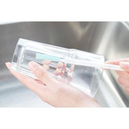 3pcs/set Cleaning Brush Housekeeping Long Handle Baby Milk Bottle Cleaning Brushes Household