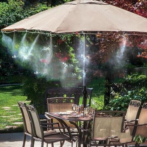 6m~15m Outdoor Mist Cooling System Kit Greenhouse Garden Patio Watering Irrigation System Jardin Micro Irrigation Kits