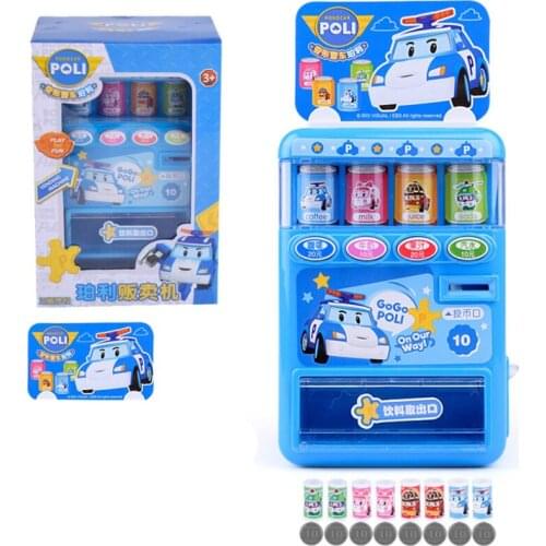 Kid Drinks Vending Machine Shop Pretend Play House Food Cognition Drinks Children Educational Toys Simulation Boy Girl Gift