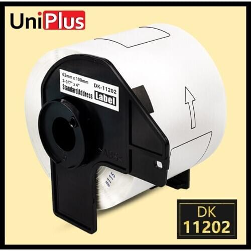 UniPlus DK Labels 11202 Compatible for Brother Label Printer DK-11202 2.4x3.9 inch High Adhesive Shipping Replacement Labels