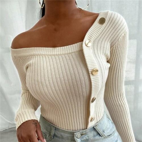 Women Sexy V-Neck Button T Shirts Autumn 2020 Elegant Casual Long Sleeves Solid Tops 5XL Female Vintage Fashion Slim Blusa