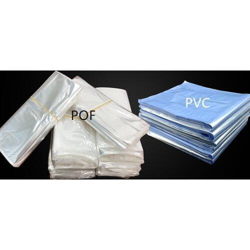 100pcs/lot 10/12/15/20/25/30/40cm POF Transparent plastic Heat Shrink bag Heat Seal Wrapping punch Gift packaging storage pocket