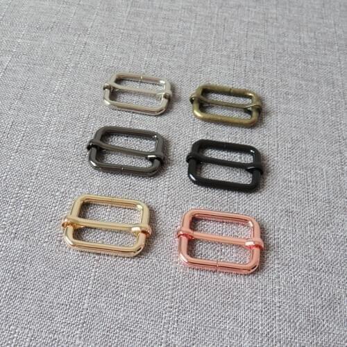 20 pcs wholesale 25mm metal adjuster slider rucksack bag handbag dog collar leather sewing accessory straps belt buckle hardware