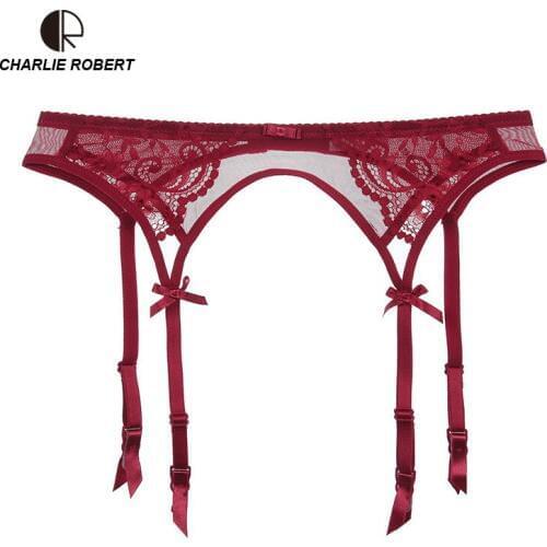 2019 Sale all Garter Belt at here Women Bow Lace Garter Temptation Female Silk Stockings Wedding Garters Belts