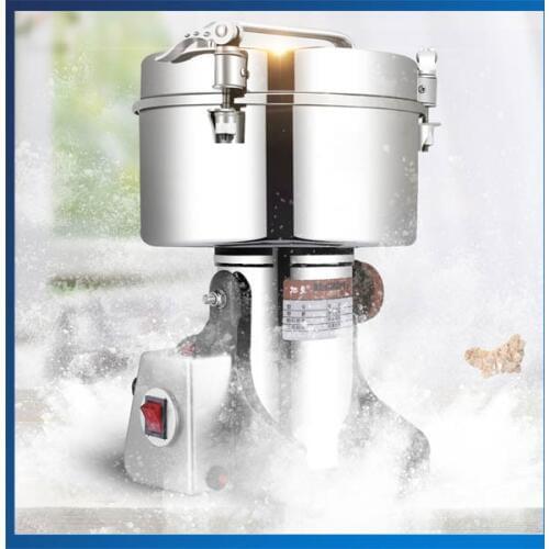 4500G Big Capacity Stainless Steel Portable Electric Grinding Mill Grains Machine Dry Food Powder Machine 220V 50HZ