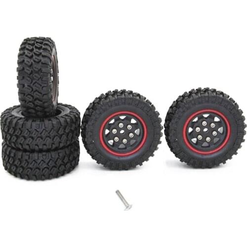 5Pcs Rubber Spare Tires Tyre Wheel Upgrade Accessories for XIAOMI XMYKC01CM JIMNY 1/16 RC Crawler Car Parts