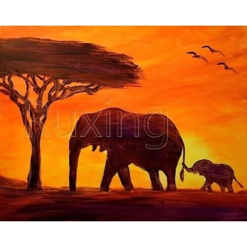 Full drill 5D DIY Diamond embroidery Elephant home decor Diamond Painting Cross Stitch Rhinestone Mosaic decoration