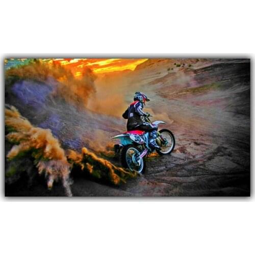 Diy car diamond painting Mountain Motorcycle Mountain Bike 5d full square round drill embroidery diamond art Scenic home decor