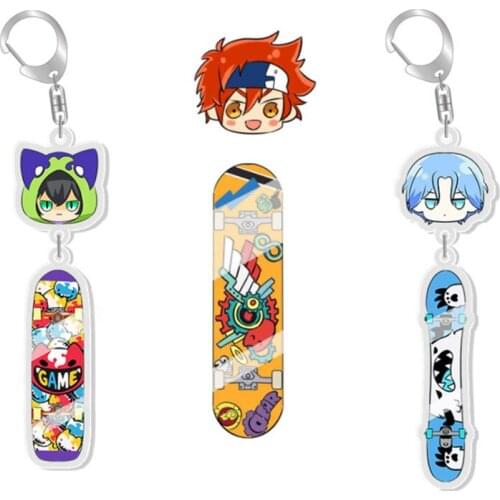 Anime SK8 The Infinity MIYA Keychains Cosplay Cartoon Props Accessories Langa Hasegawa Badge