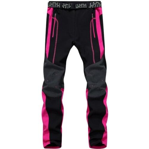 New Brand Winter Outdoor Hiking Camping Pants Waterproof Windbreaker Trousers Male Inner Fleece soft shell pants