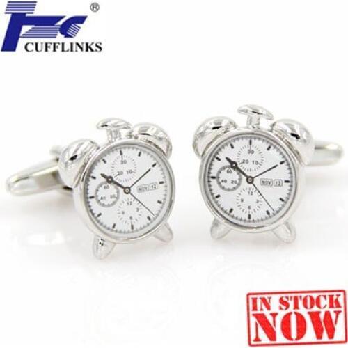 Alarm Clock Cufflink Cuff Link 2 Pairs Free Shipping Promotion