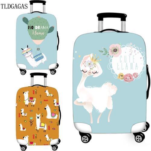 Alpaca pattern Luggage Cover High Elasticity Case Suitcase Covers Trolley Baggage Dust Protective Case Cover Travel Accessories