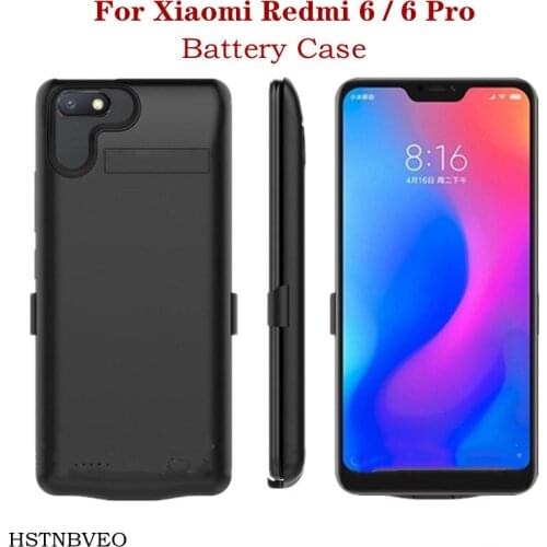 6000mAh Battery Charger Case For Xiaomi Redmi 6 Pro Case Backup Charging Phone Cover Power Bank Case For Redmi 6 Battery Case