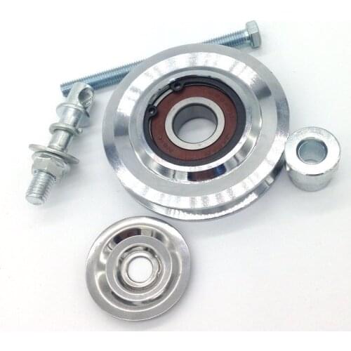 For HYUNDAI CATERPILLAR Imported bearings Slot A Air conditioner tensionerSpecial air conditioning pulley excavator accessories